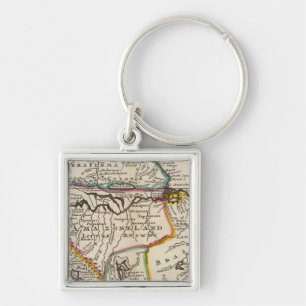 Chaveiro Mapa de Terra Firma, Peru, Terra da Amazônia, Bras