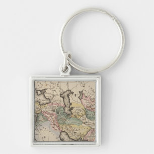 Chaveiro Mapa do Atlas Asiático