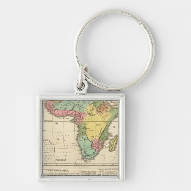 Chaveiro Mapa do Atlas da África 2 (Frente)