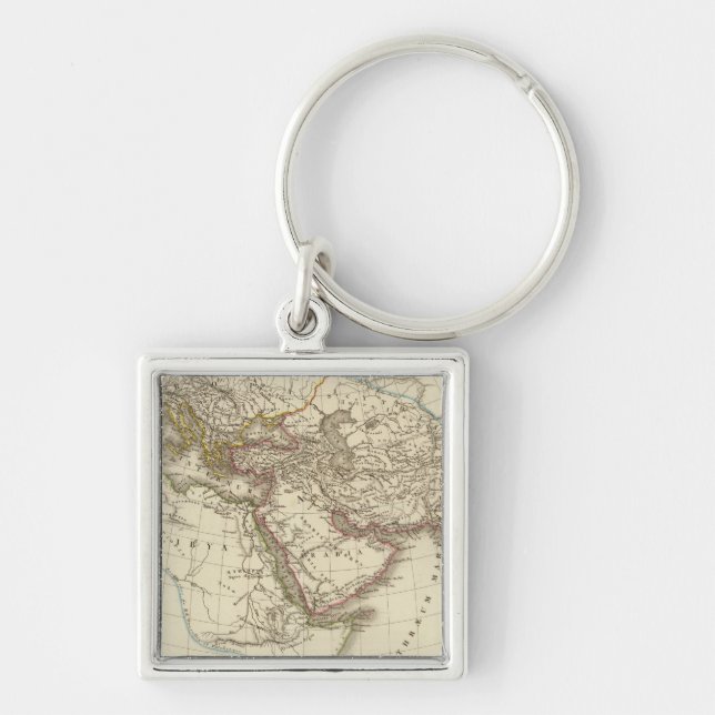 Chaveiro Mapa do atlas de Paris (Frente)