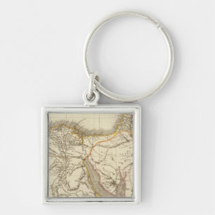 Chaveiro Mapa do atlas do Oriente Médio