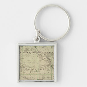 Chaveiro Mapa do Condado de Butler, Estado de Iowa