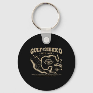 Chaveiro Mapa Do Golfo Do México Em 1672