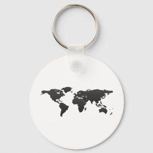 Chaveiro Mapa do mundo