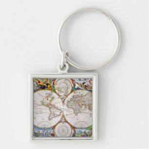 Chaveiro MAPA DO MUNDO, século XVII
