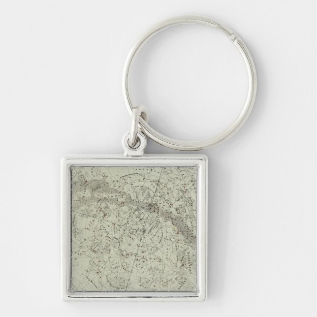 Chaveiro Mapa do Norther Night Sky (Frente)