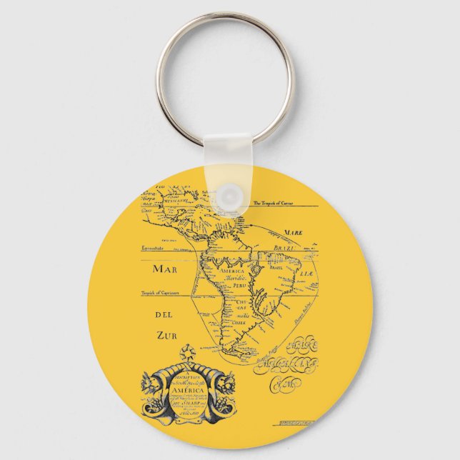 Chaveiro Mapa do PirateTreasure (Frente)