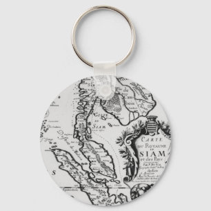 Chaveiro Mapa do reino de Sião