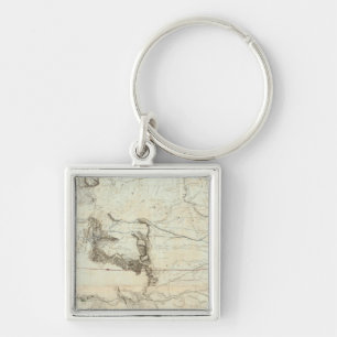 Chaveiro Mapa Do Território Dos Estados Unidos