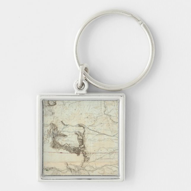 Chaveiro Mapa Do Território Dos Estados Unidos (Frente)