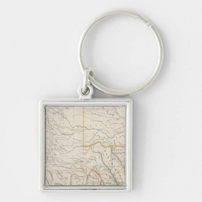 Chaveiro Mapa do Texas (Frente)