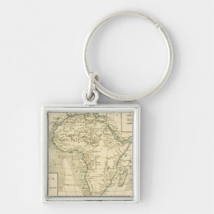 Chaveiro Mapa do vintage de África