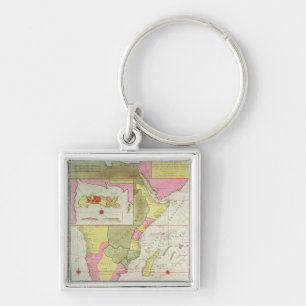 Chaveiro Mapa dos países de África
