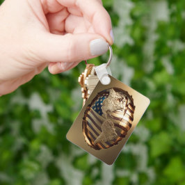 Chaveiro Mapa Dourado dos Estados Unidos nº 5