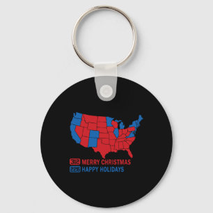 Chaveiro Mapa Eleitoral 2024 Merry Christmas Trump Landslid