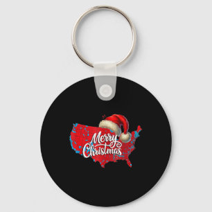 Chaveiro Mapa Eleitoral 2024 Merry Christmas Trump Landslid