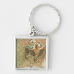 Chaveiro Mapa geográfico EUA