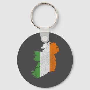 Chaveiro Mapa Irlandês E Bandeira Da Irlanda Patrimônio Dia