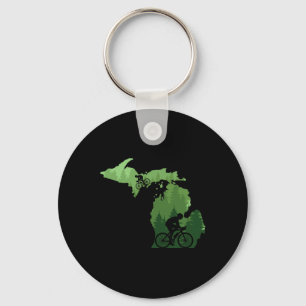 Chaveiro Mapa Michigan Mountain Bike Rider Mtb Ciclismo Mon