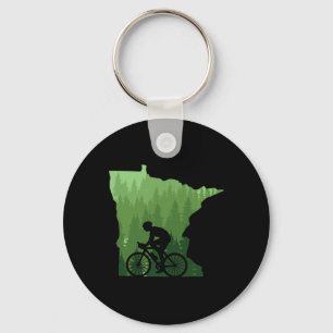 Chaveiro Mapa Minnesota Ciclista De Mountain Bike Mtb Cicli