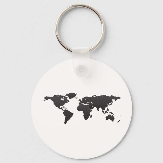 Chaveiro Mapa Mundial (Frente)