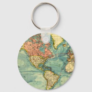 Chaveiro Mapa mundial dos Estados Unidos