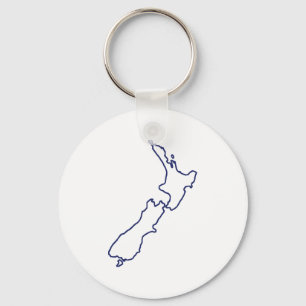 Chaveiro Mapa Nova Zelândia