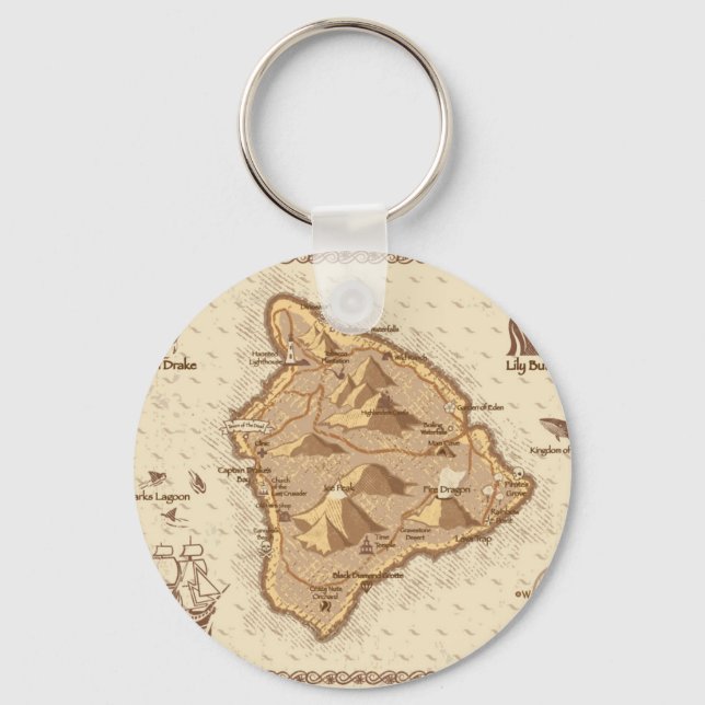 Chaveiro Mapa Pirata (Frente)