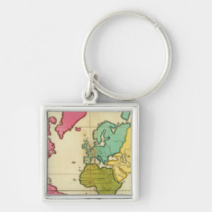 Chaveiro Mapa simples do mundo
