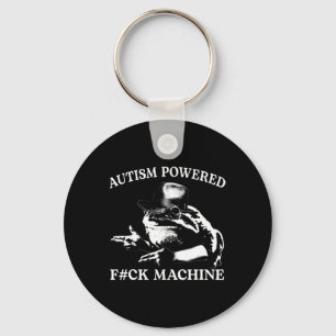 Chaveiro Máquina de Foda Powered pelo Autismo Meme Divertid