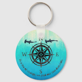 Chaveiro Mar de Teal Ombre