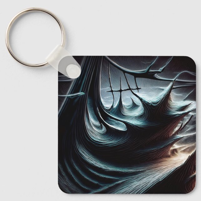Chaveiro Mar Negro Chaótico Varrido Pelos Ventos De Tempest (Frente)