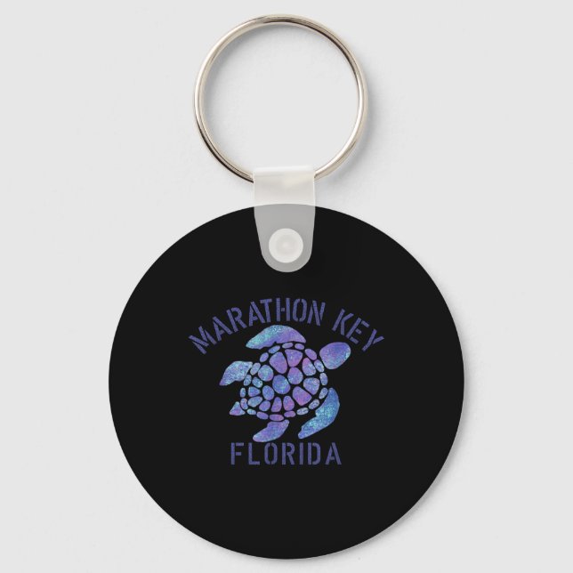 Chaveiro Marathon Key, Fl Beach Design _ Presente de Tartar (Frente)