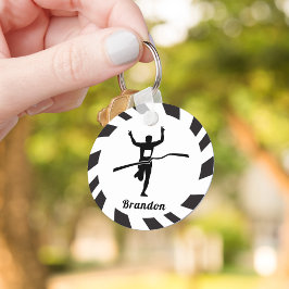 Chaveiro Marathon Runner Track Cross Country Running Name