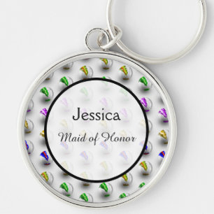 Chaveiro Marbles Diversão Padrões Coloridos Casamento Keeps