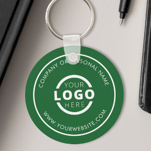 Chaveiro Marca do logotipo comercial do Promocional verde p