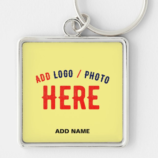 CHAVEIRO MARCA VERIFICADA AMARELO DE PASTEL PERSONALIZADO M (Frente)