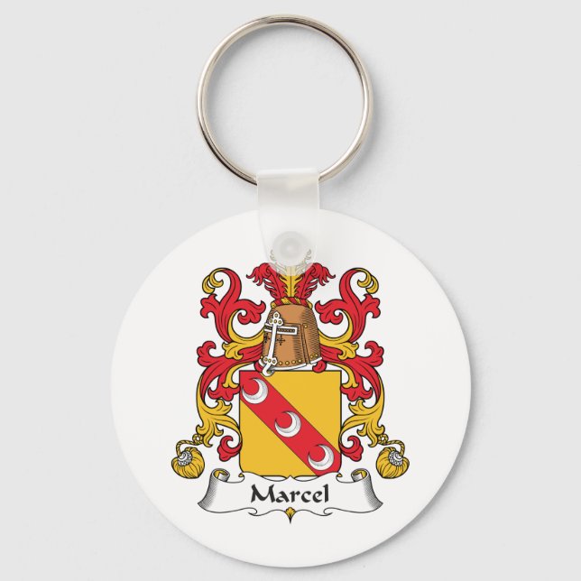Chaveiro Marcel Family Crest (Frente)