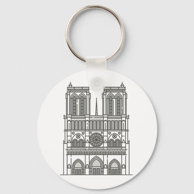 Chaveiro Marco da Catedral de Notre Dame (Frente)
