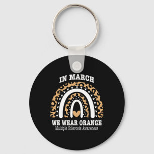 Chaveiro Março Vestimos Orange Ribbon Ms Warrior Multiple S