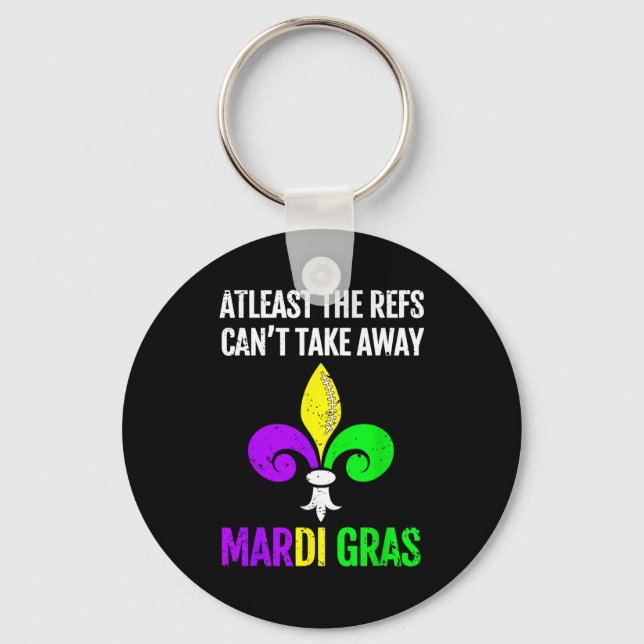 Chaveiro Mardi Gras New Orleans Funny Football Gift  (Frente)