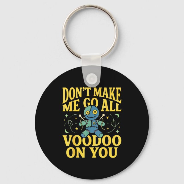 Chaveiro Mardi Gras Nova Orleans Bruxa Médico Vodu Vodu  (Frente)