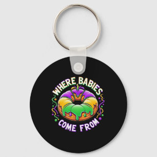 Chaveiro Mardi Gras Onde Bybies Vêm Do Rei Bolo 4