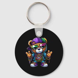 Chaveiro Mardi Gras Para Meninos Urso De Pão De Pão De Pão