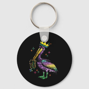 Chaveiro Mardi Gras Pelican Louisiana Para Mulheres
