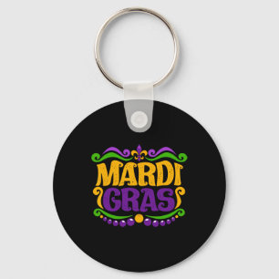 Chaveiro Mardi Gras, Uma Máscara De Costume No Festival Mar