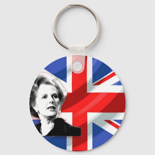 Chaveiro Margaret Thatcher Union Jack (Frente)