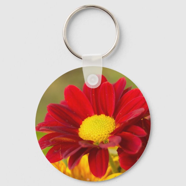Chaveiro Margarida Vermelha (Frente)