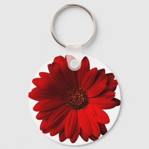 Chaveiro Margarida vermelha do Gerbera