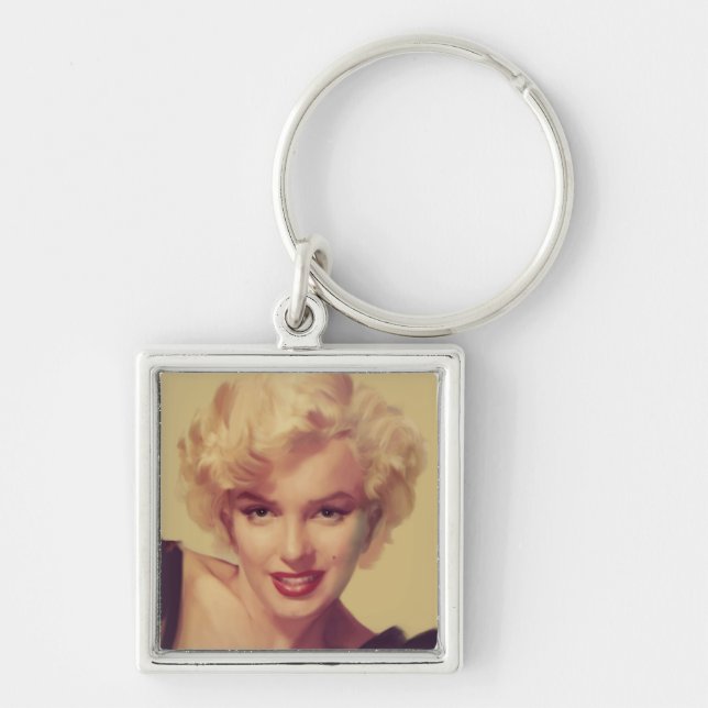 Chaveiro Marilyn no preto (Frente)